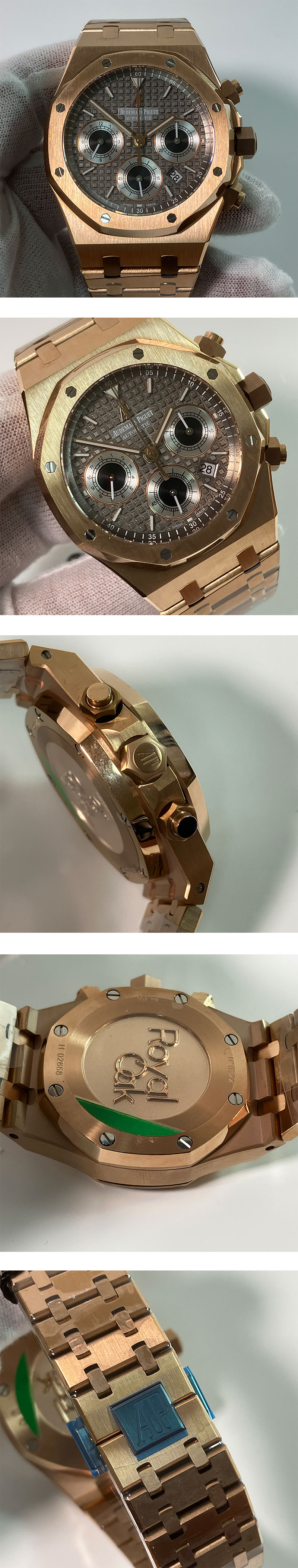 【あらゆる場面で大活躍】BF オーデマピゲコピー ロイヤルオーク クロノグラフ 25960OR.OO.1185OR.03 ピンクゴールド ブラウン 